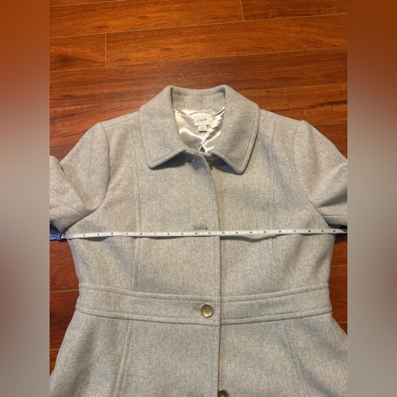 J. Crew Women's Light Gray Trench Coat - Picture 4 of 4